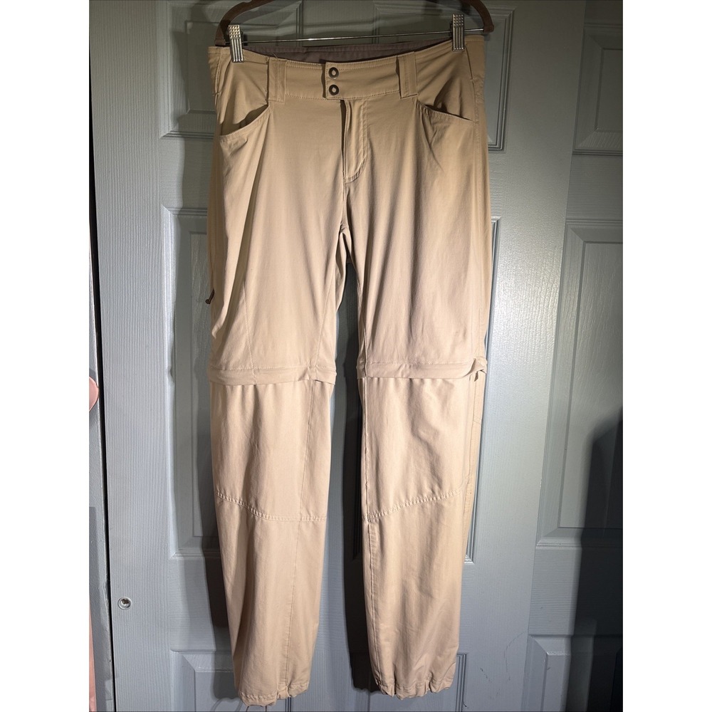 Columbia Omni-Shield Womens Size 10 Tan Convertible Nylon Pants.‎ Hiking.